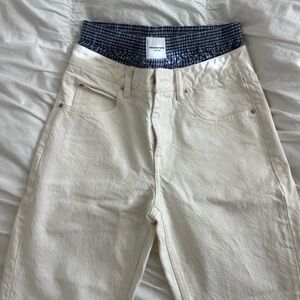 Alexander Wang Prestyled Boxer Skater Jeans in White